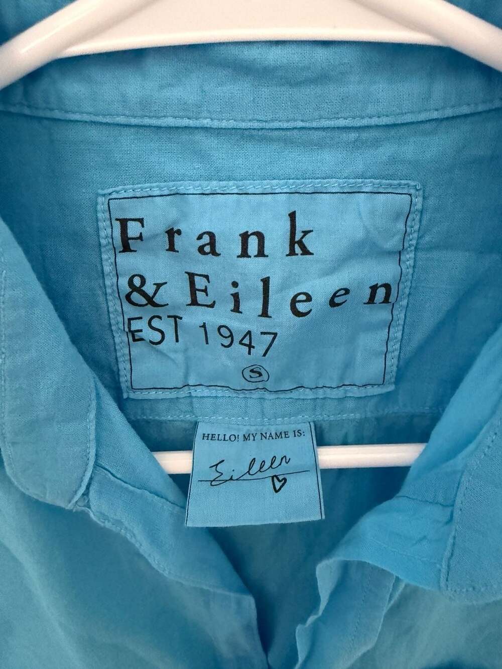 Frank & Eileen Eileen Relaxed Button-Up Shirt in Blue - Picture 2 of 8